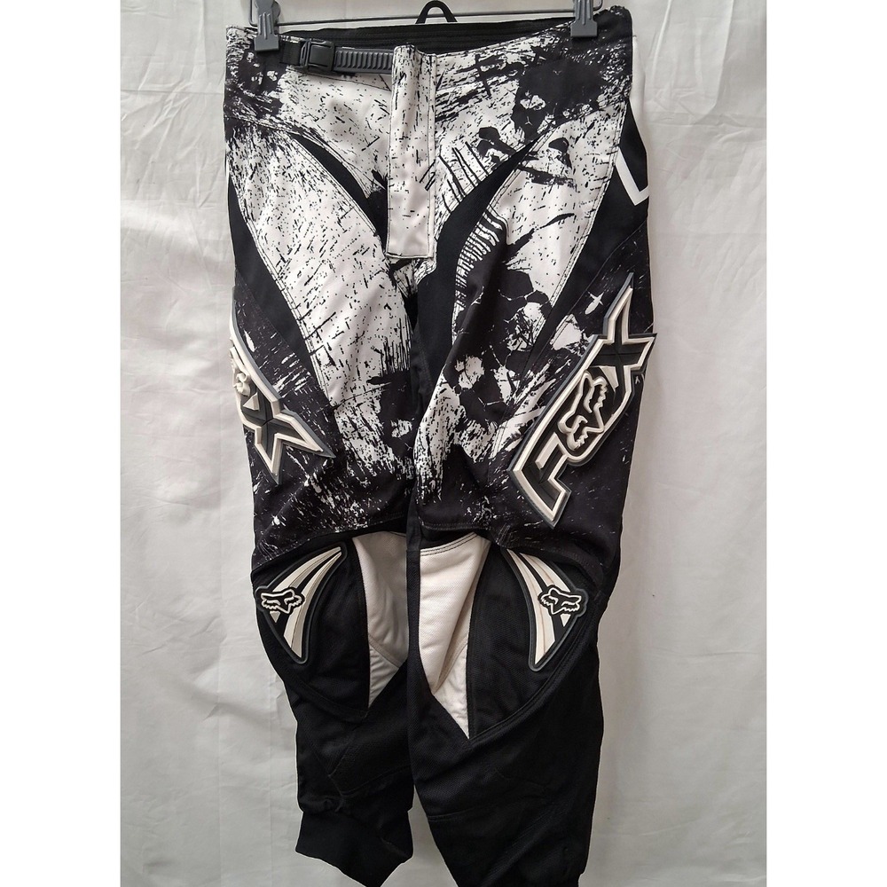 Fox Racing Pants‎ Black and White Logo Fox Racing Size 28 Unisex Adult